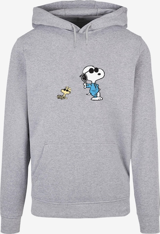 Merchcode Sweatshirt 'Peanuts Sunglasses V2' in Grey: front