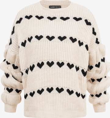 Pull-over Cloud5ive en beige : devant
