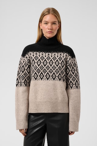 Pull-over 'Kaegan' SOAKED IN LUXURY en beige : devant