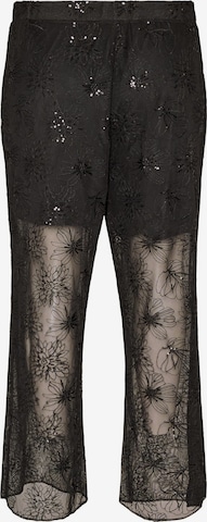 Regular Pantalon 'MASMIN' Zizzi en noir : devant