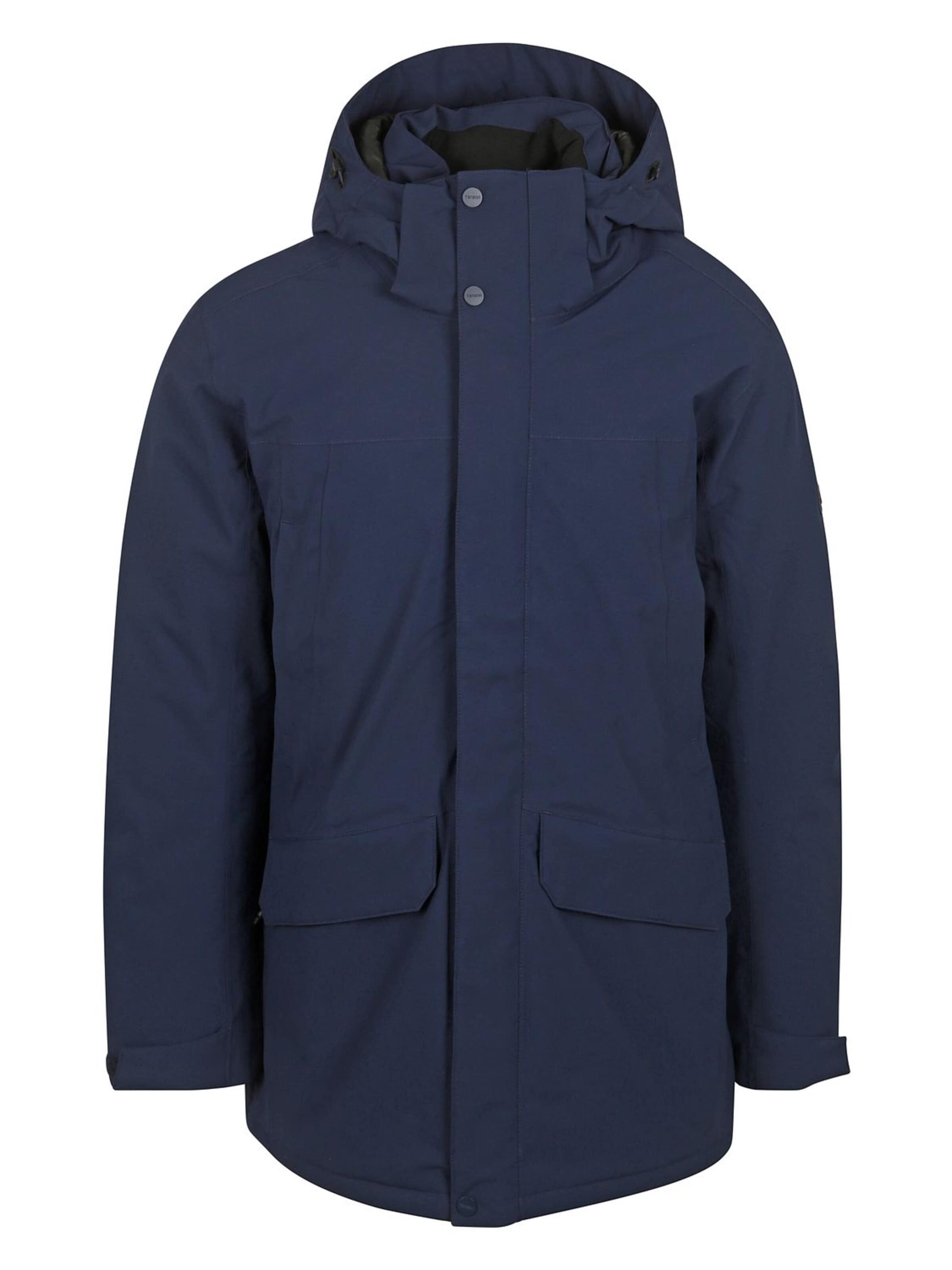 TENSON Winter Coat 'Dave' in Blue: front