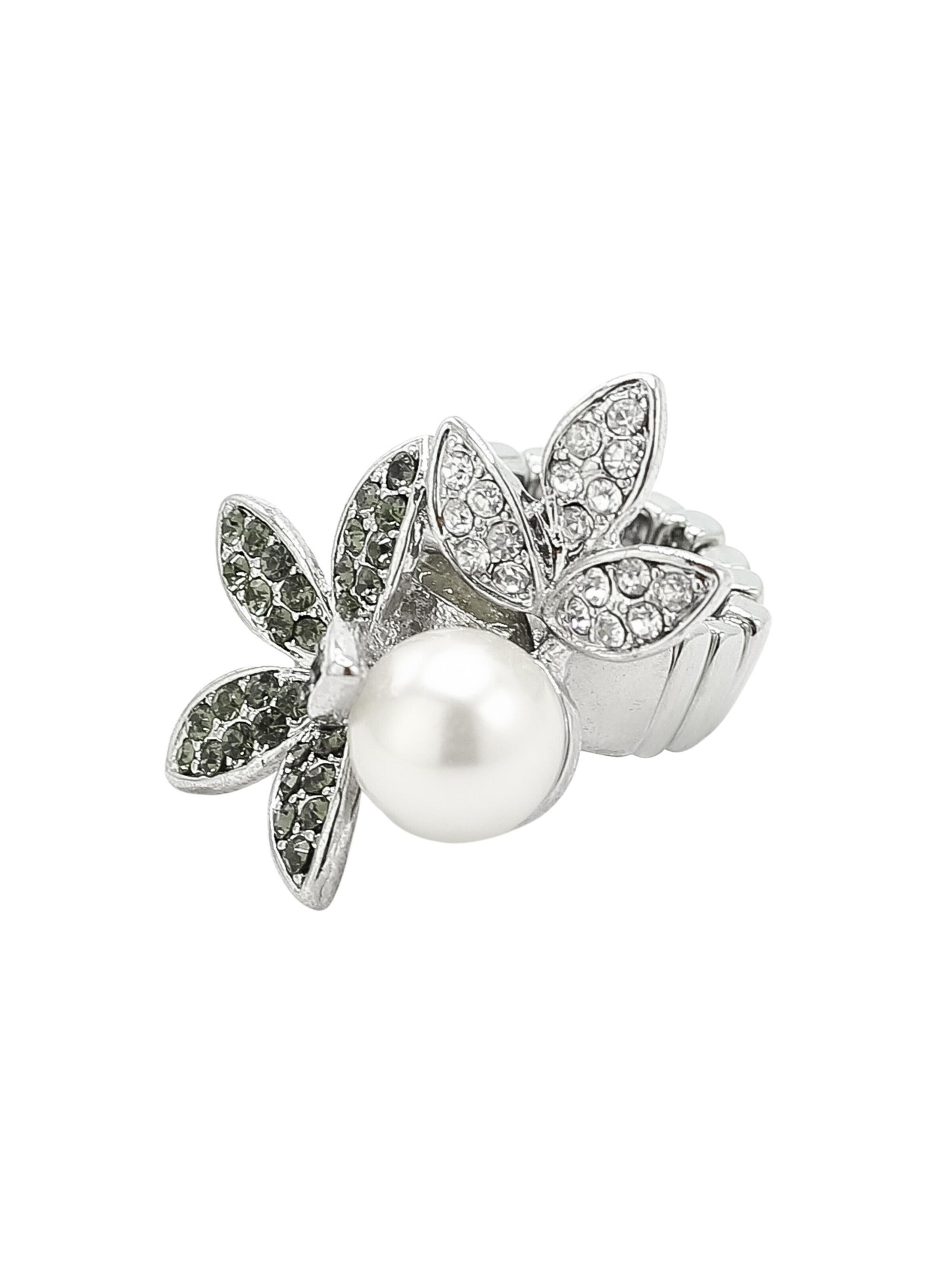 COLLEZIONE ALESSANDRO Ring 'Blütenzauber' in Grey