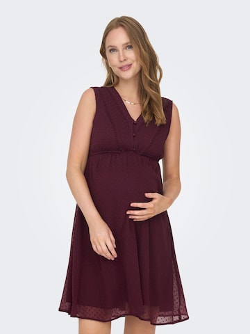 Only Maternity Jurk 'Mama ' in Rood