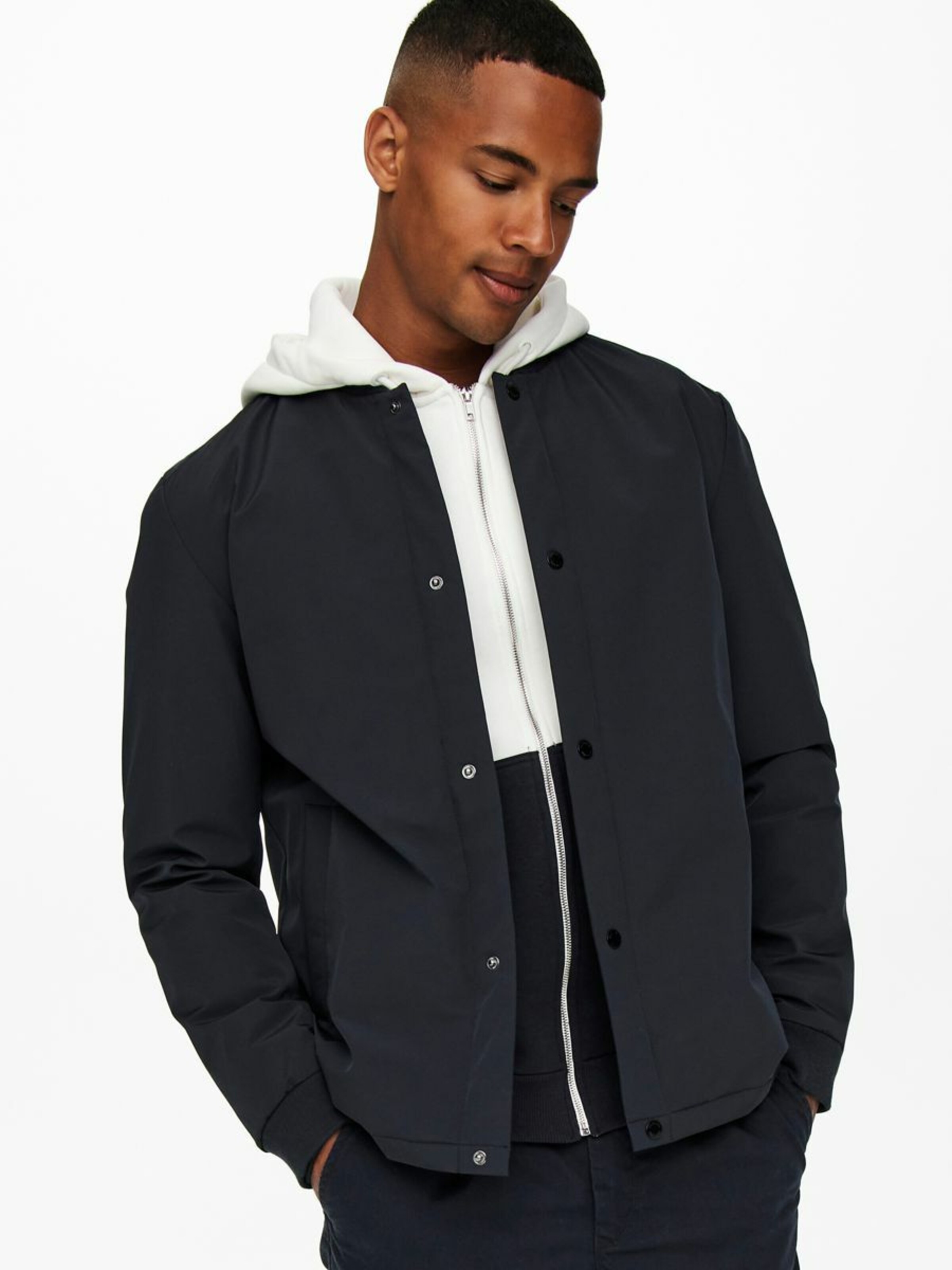Männer Jacken Only & Sons Übergangsjacke in Navy - QQ57034 Männer Jacken Only & Sons Übergangsjacke in Navy - QQ57034