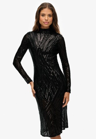 Robe de soirée Superdry en noir : devant