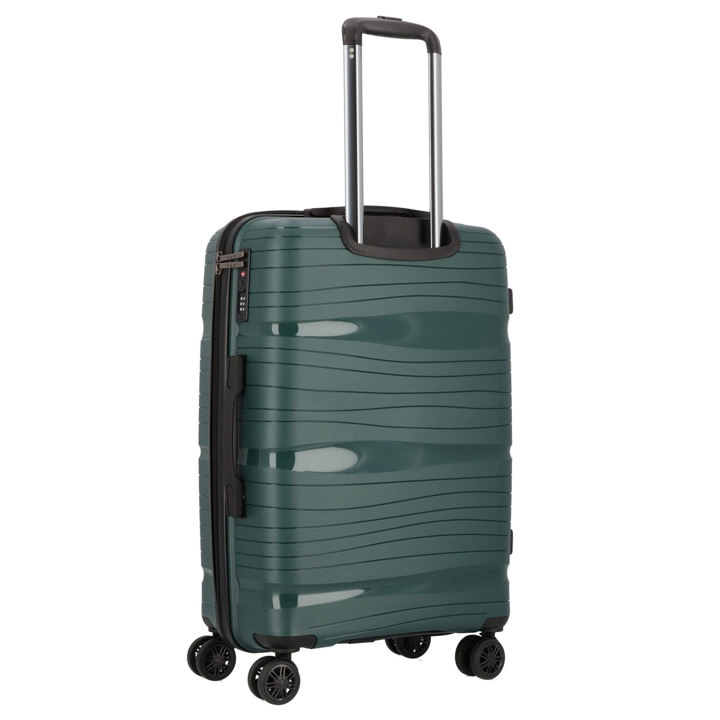 D&N Suitcase Set 'Travel Line 4300' in Green