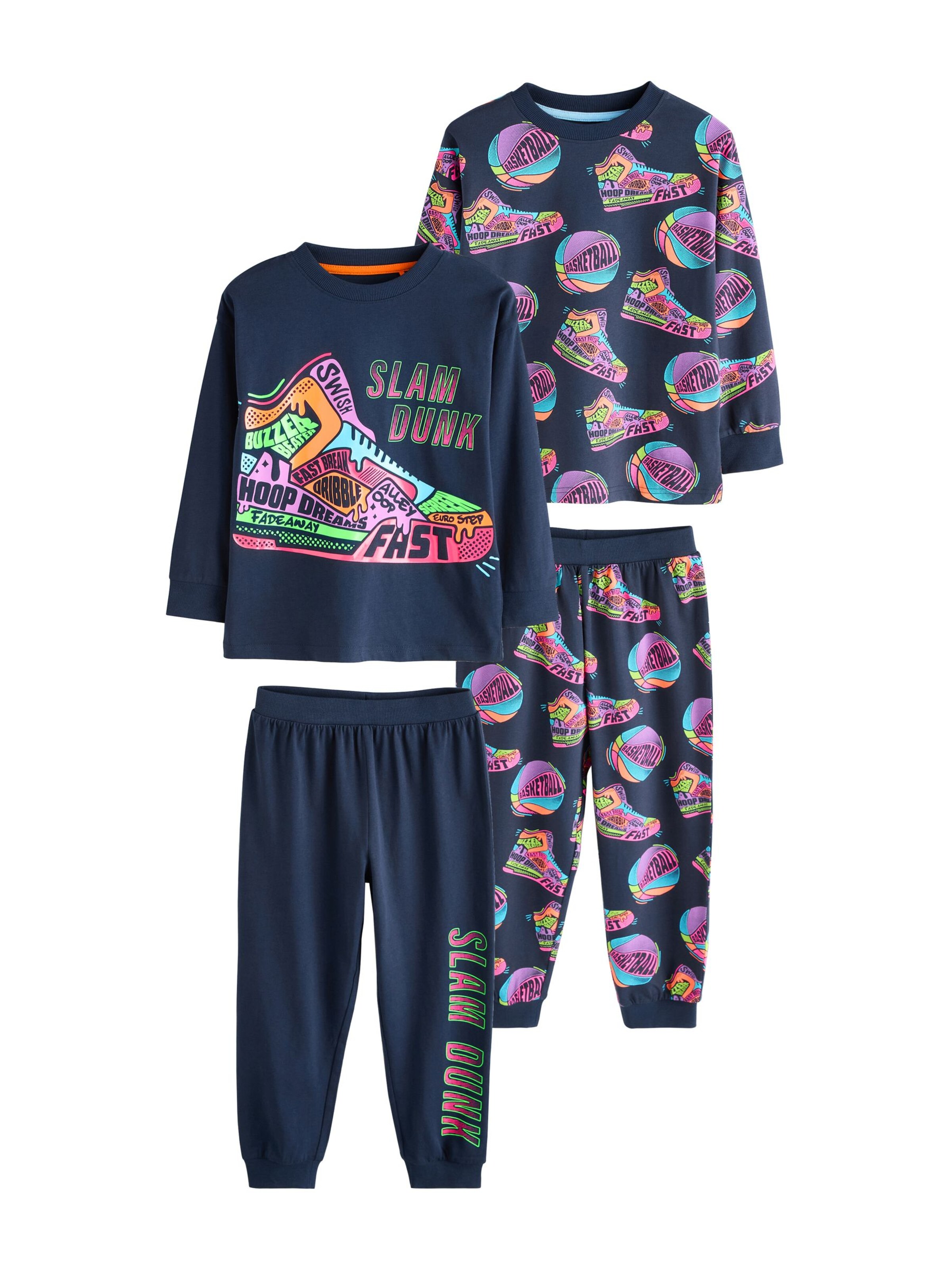 Pijamale de la Next pe albastru: față