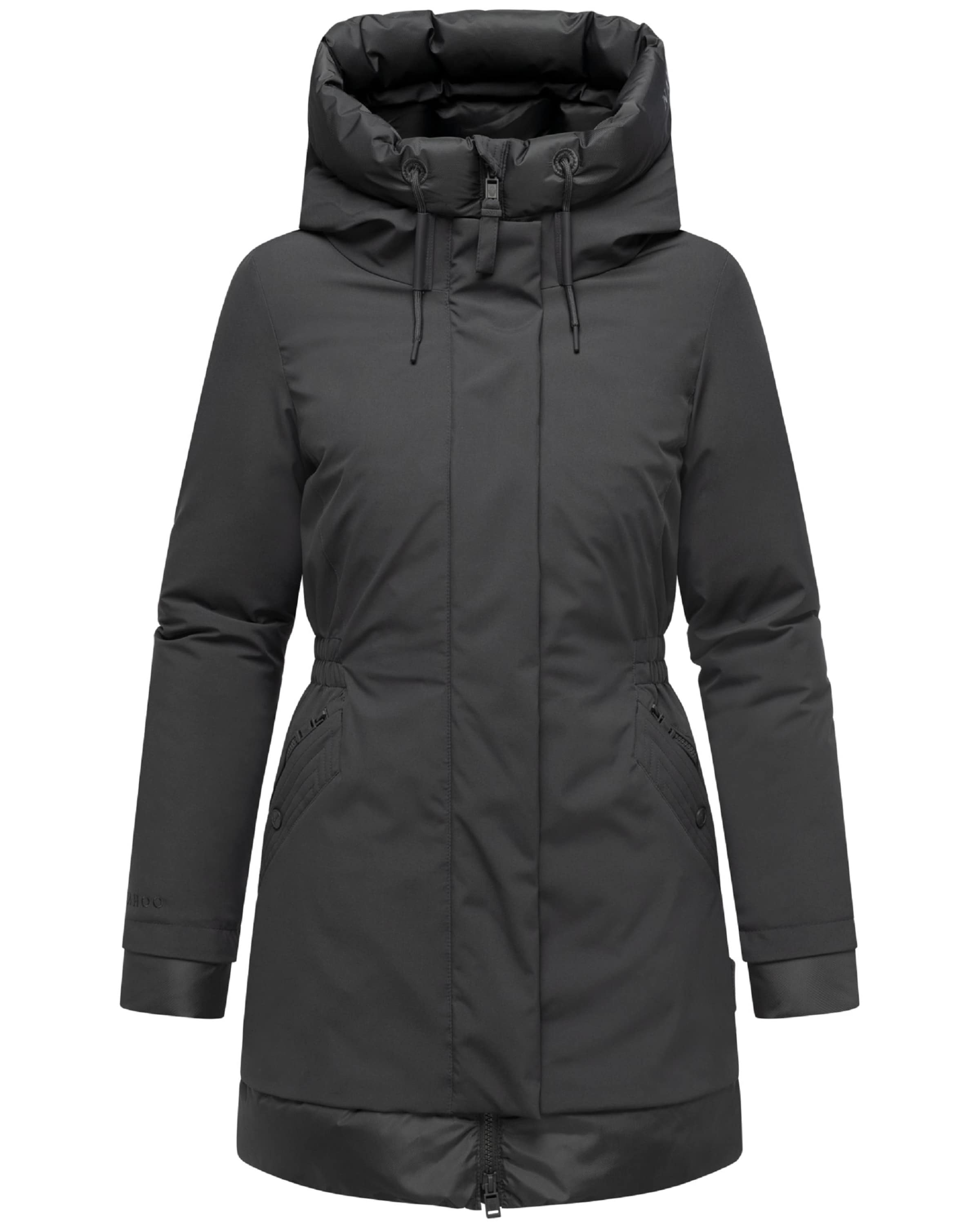 Manteau d’hiver 'Winterprinzessin 14' NAVAHOO en noir : devant