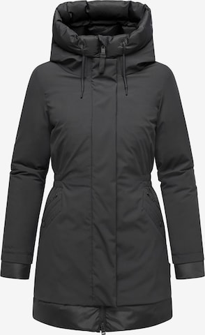 Manteau d’hiver 'Winterprinzessin 14' NAVAHOO en noir : devant