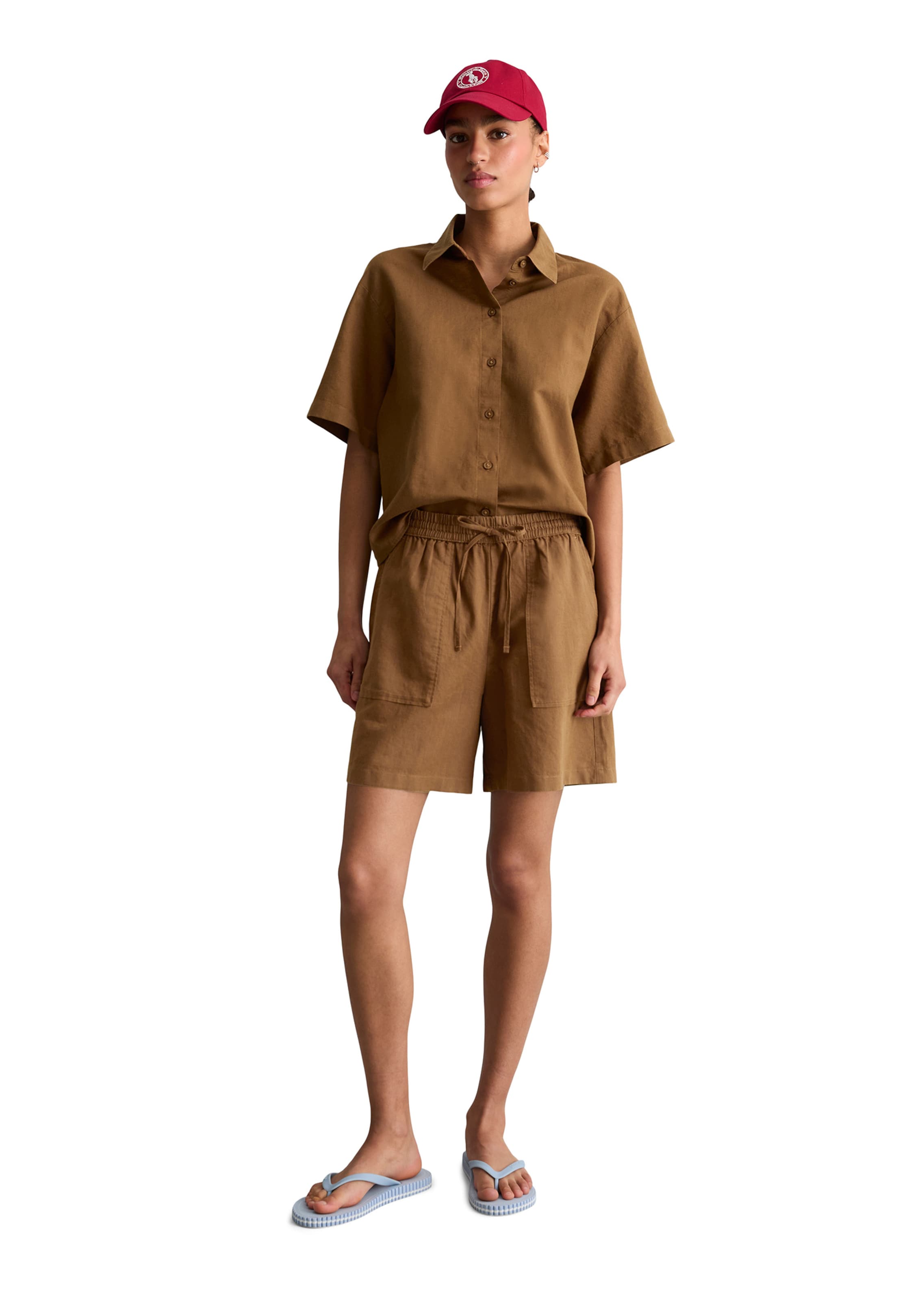 Marc O'Polo DENIM Loosefit Hose in Braun