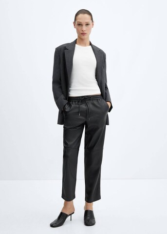 MANGO Regular Pants 'Apple' in Black