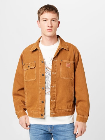 LEVI'S ® Between-Season Jacket 'Sunrise Trucker' in Brown: front