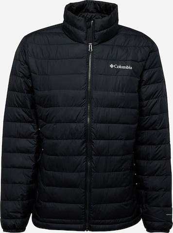 juoda COLUMBIA Laisvalaikio striukė 'Powder Lite II': priekis