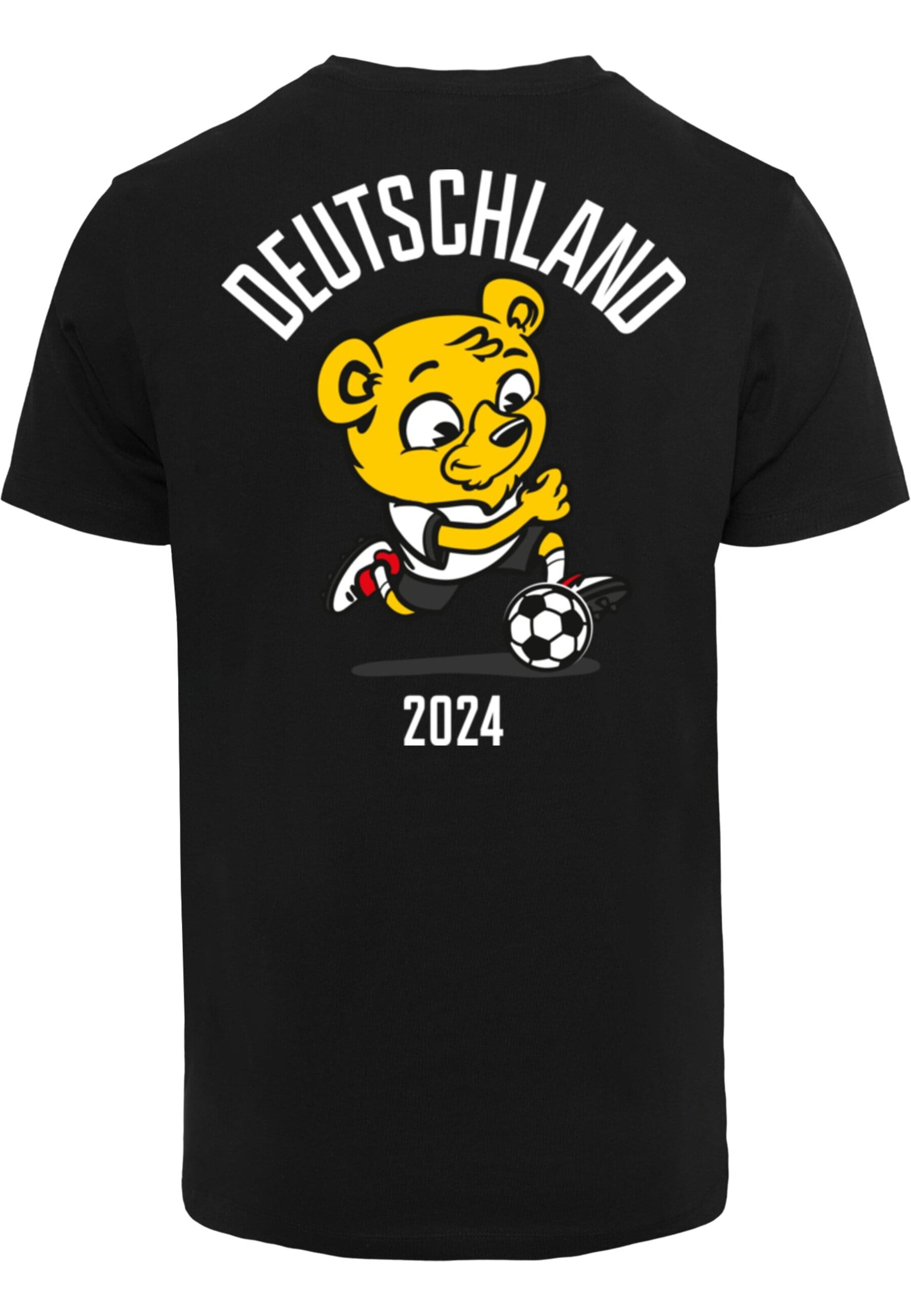 Mister Tee T-Shirt 'Football Bear' in Schwarz