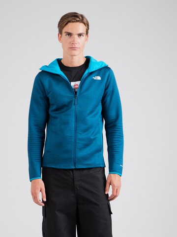 THE NORTH FACE Funkcionalna jopa iz flisa 'VERTICAL' | zelena barva: sprednja stran
