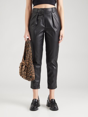 regular Pantaloni con pieghe di TOPSHOP in nero: frontale