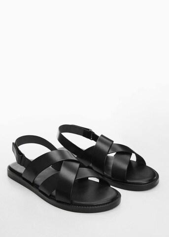 MANGO MAN Sandals 'Romana' in Black