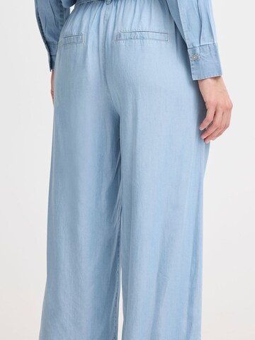 Wide leg Pantaloni ' BYKOSMO CROP PANTS ' di b.young in blu