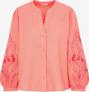 Chemisier 'Schwarze Rose' SEIDENSTICKER en rose : devant
