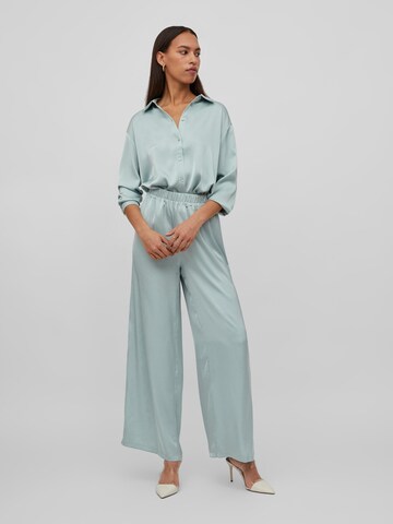 VILA Wide leg Trousers 'Clair' in Green