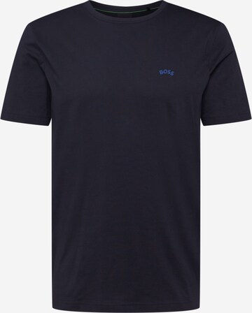 T-Shirt BOSS en bleu : devant