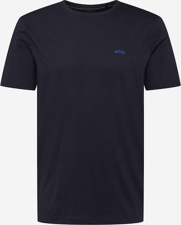 BOSS Green Shirt 'TEE CURVED' in Blue: front