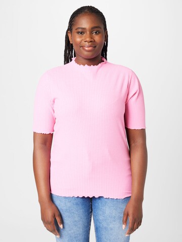 ONLY Carmakoma T-Shirt 'ALLY' in Pink: predná strana