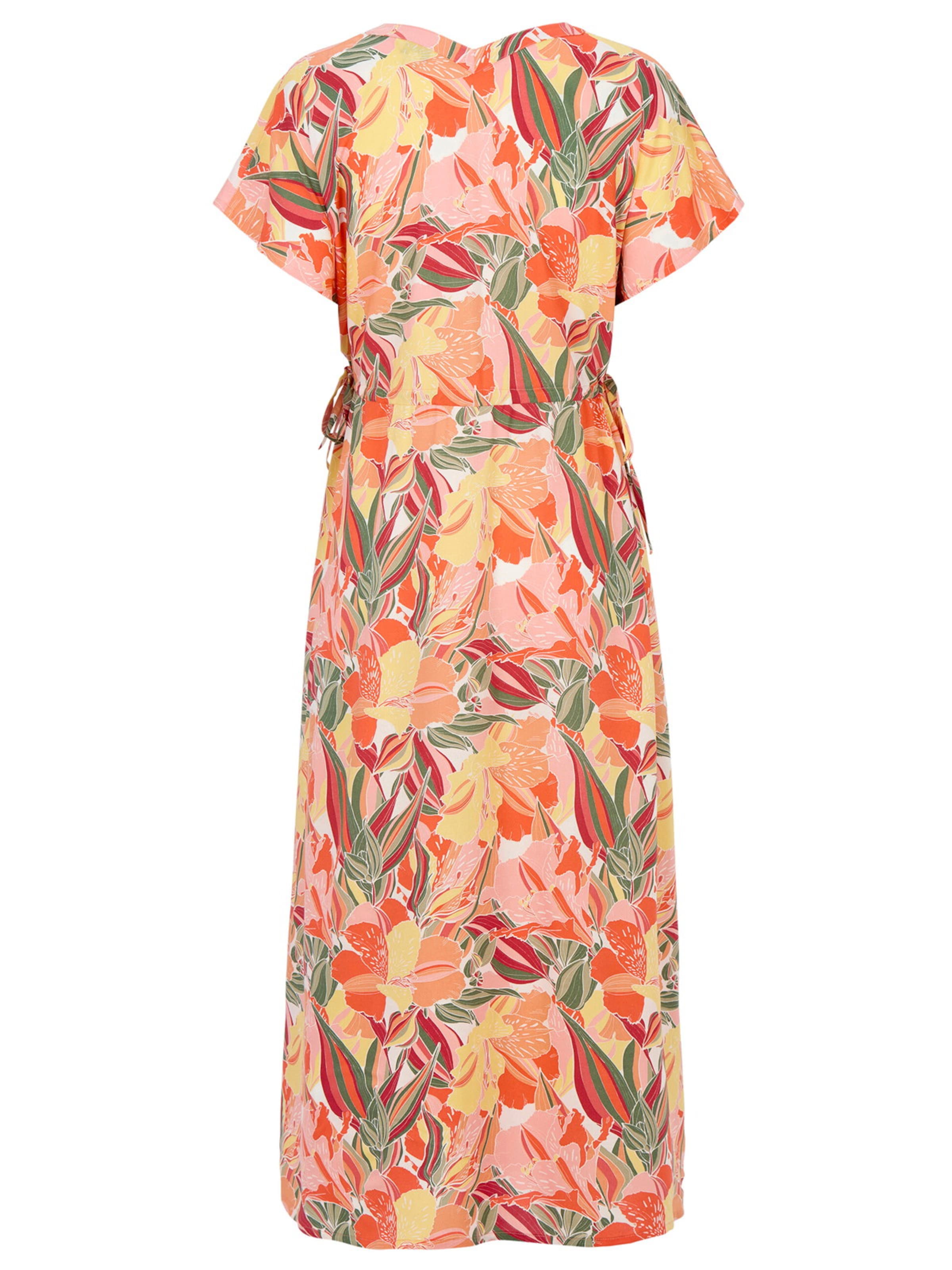 Cellbes of Sweden Kleid aus Viskose mit einem Blumen-Muster in Gelb