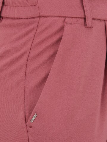 Only Petite Tapered Veckad byxa 'Poptrash' i rosa