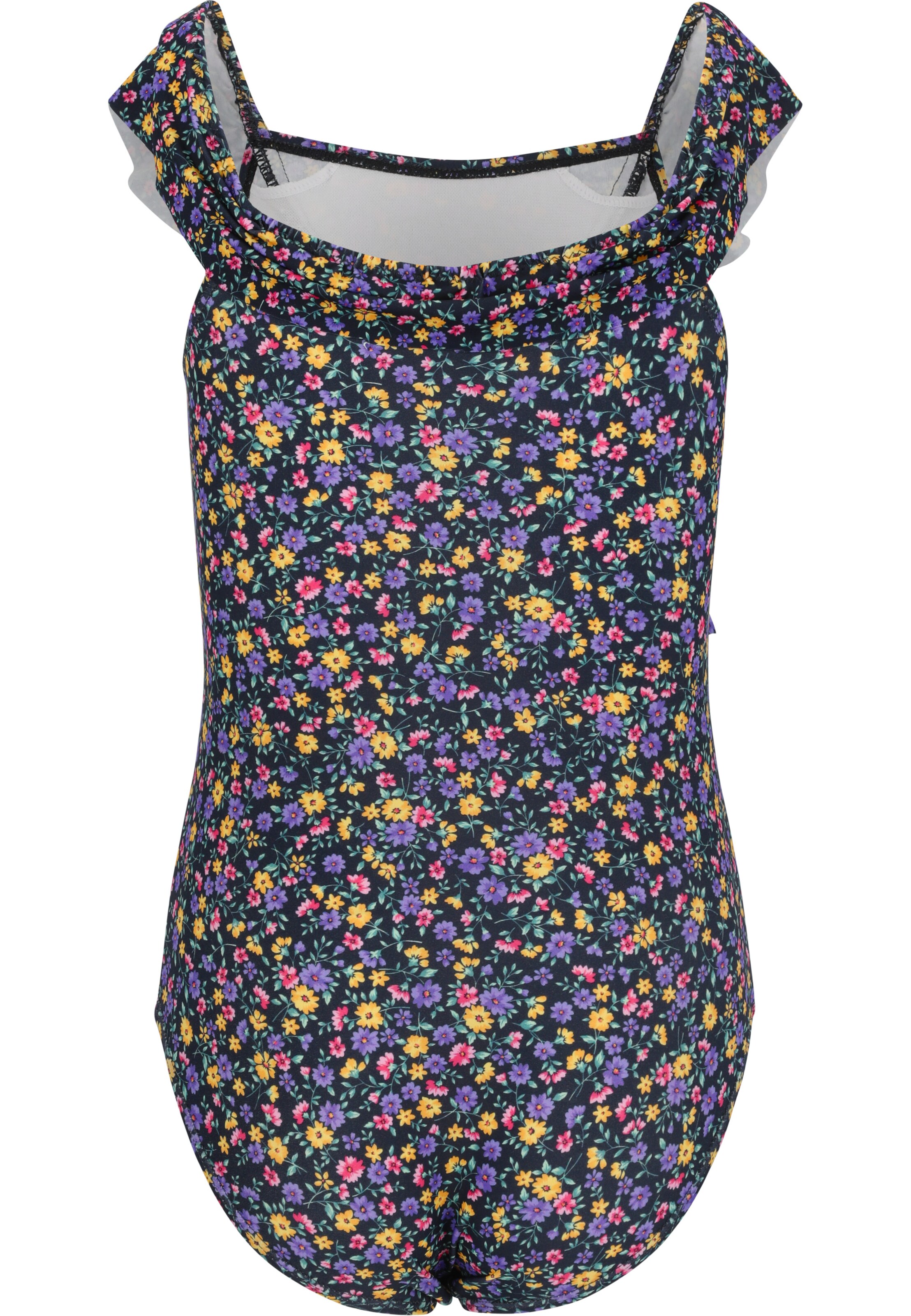 ZigZag Swimsuit 'Tropical' in Black