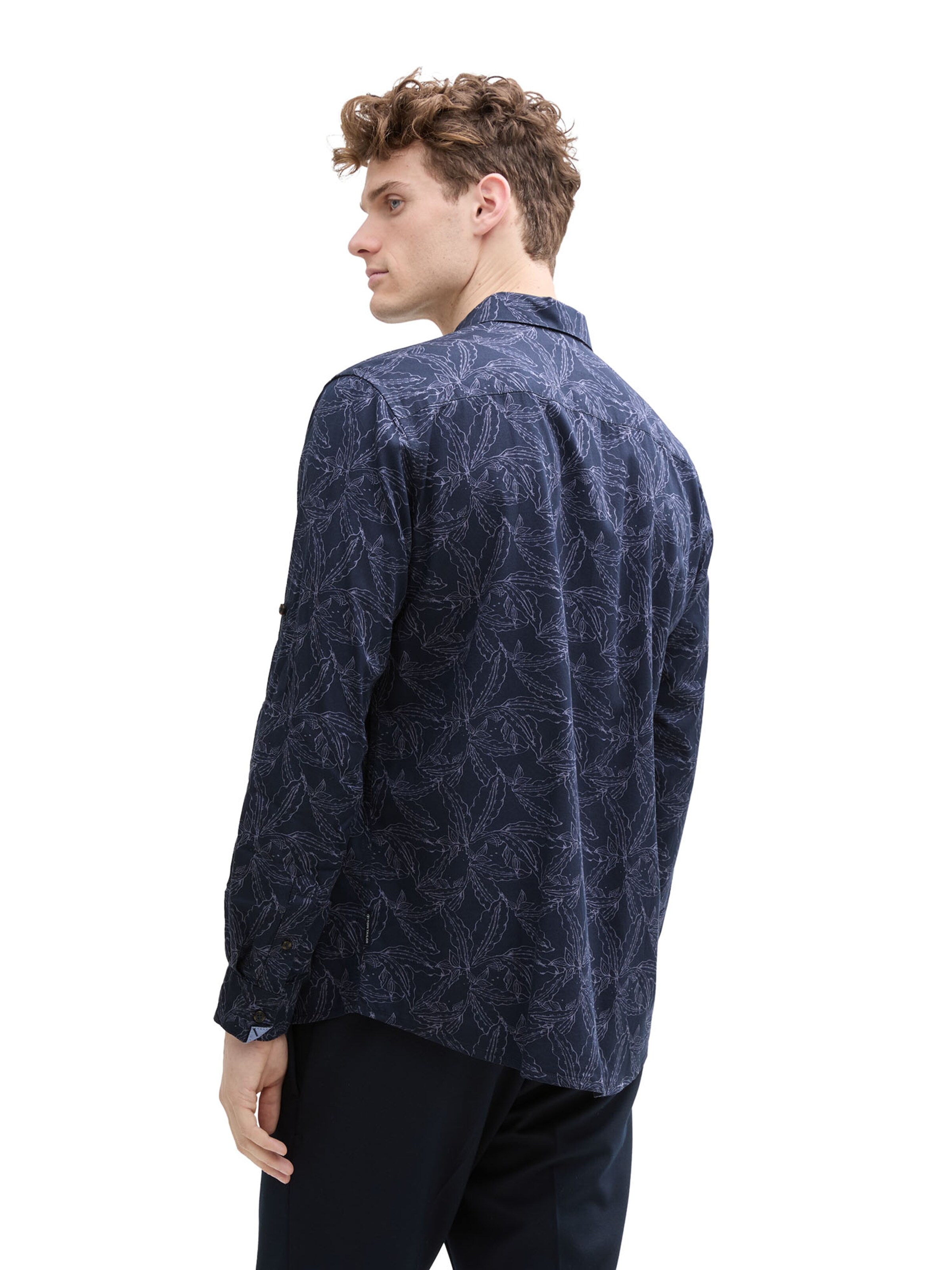 TOM TAILOR Regular Fit Skjorte i blå