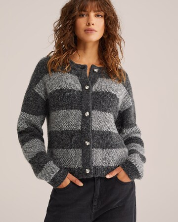 WE Fashion Cardigan i grå: forside