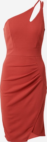 WAL G. Koktejlové šaty 'VALENCIA' – oranžová: přední strana