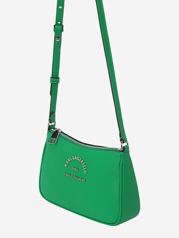 Borsa a tracolla di Karl Lagerfeld in verde: frontale