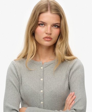 Superdry Gebreid vest in Grijs