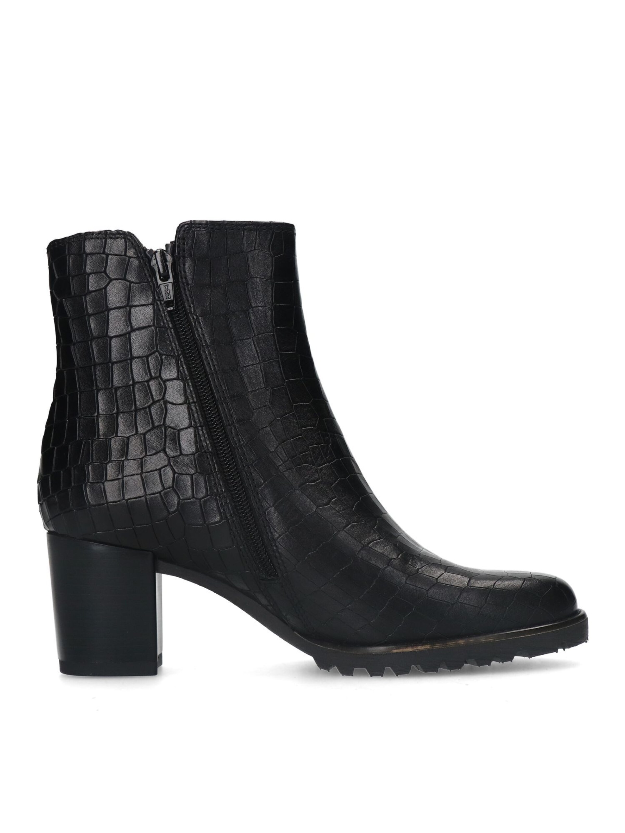 MANFIELD Stiefelette in Schwarz