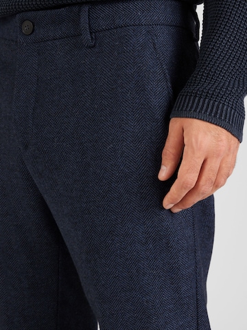 Coupe slim Pantalon chino 'Isac' SELECTED HOMME en bleu