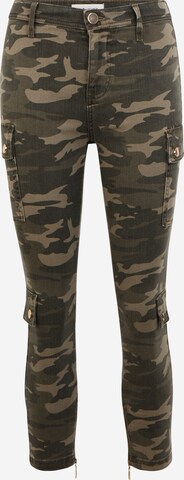 River Island Petite Skinny Cargo trousers in Green: front