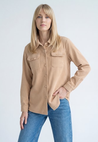MIMO Tussenjas in Beige: voorkant
