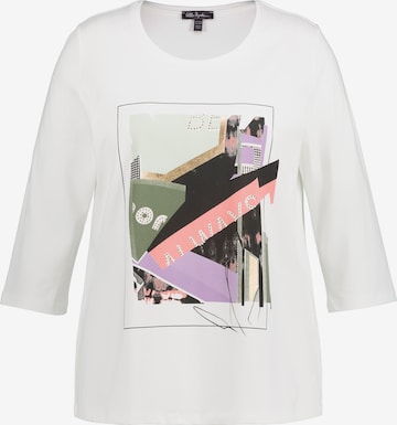 T-shirt Ulla Popken en blanc : devant