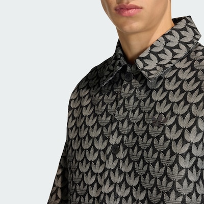 ADIDAS ORIGINALS Button Up Shirt in Light grey / Black, Item view