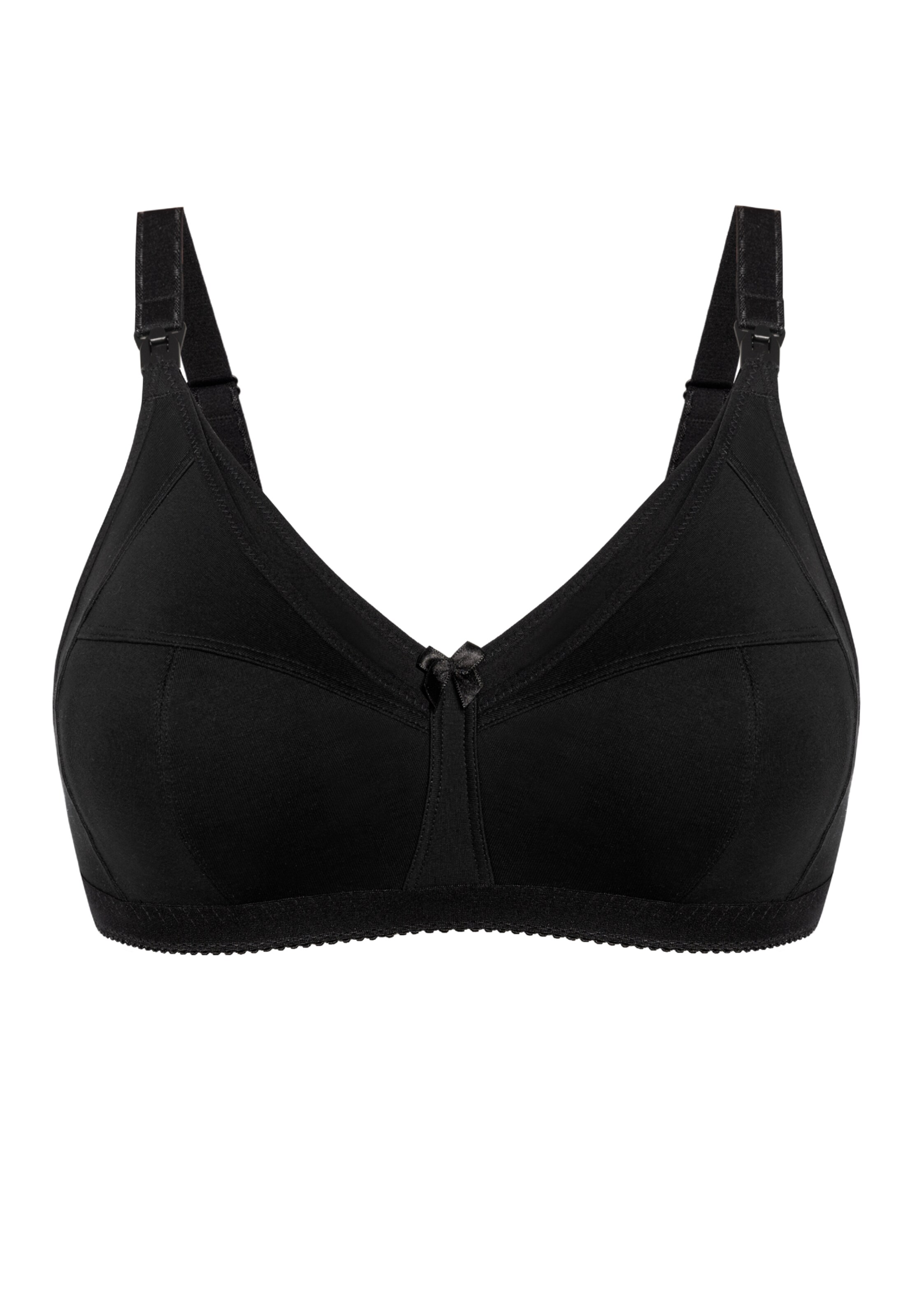 TEYLI Biustonosz dla karmiących 'Perla' w kolorze czarny: przód