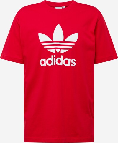 ADIDAS ORIGINALS Camisa 'Adicolor Trefoil' em vermelho / branco, Vista do produto