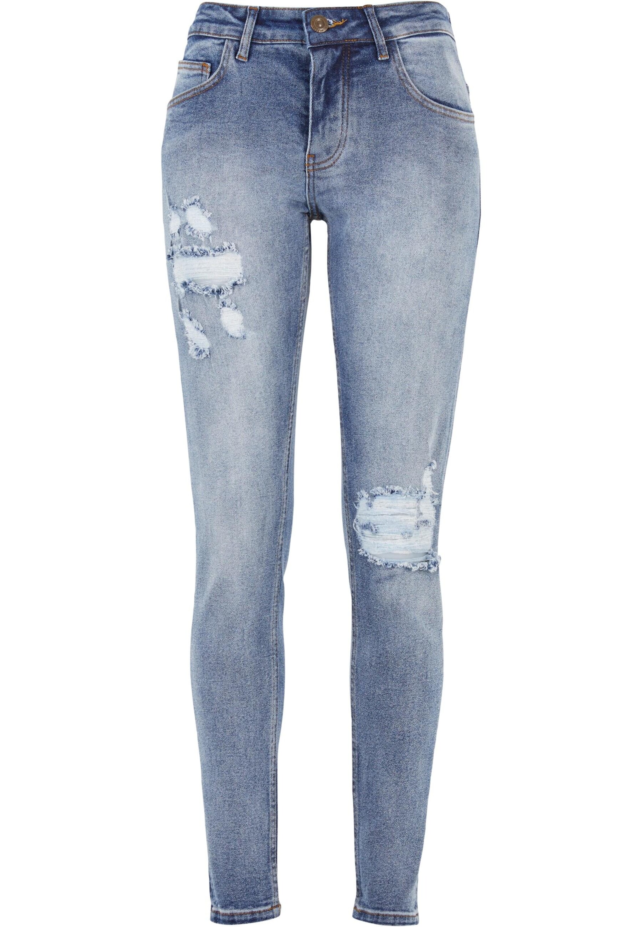 2Y Premium Skinny Jeans in Blau: Vorderseite
