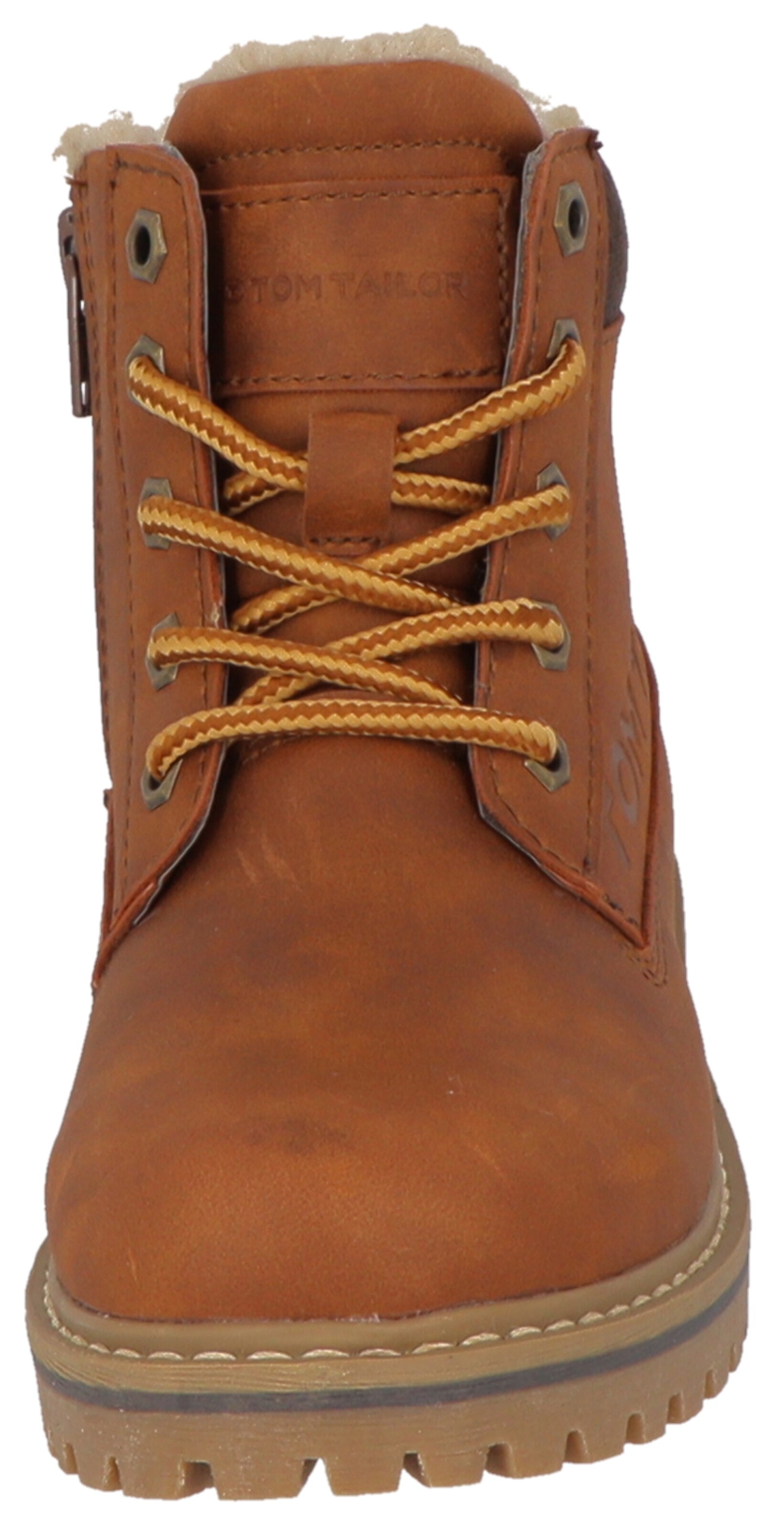 TOM TAILOR Schnürboots in Braun