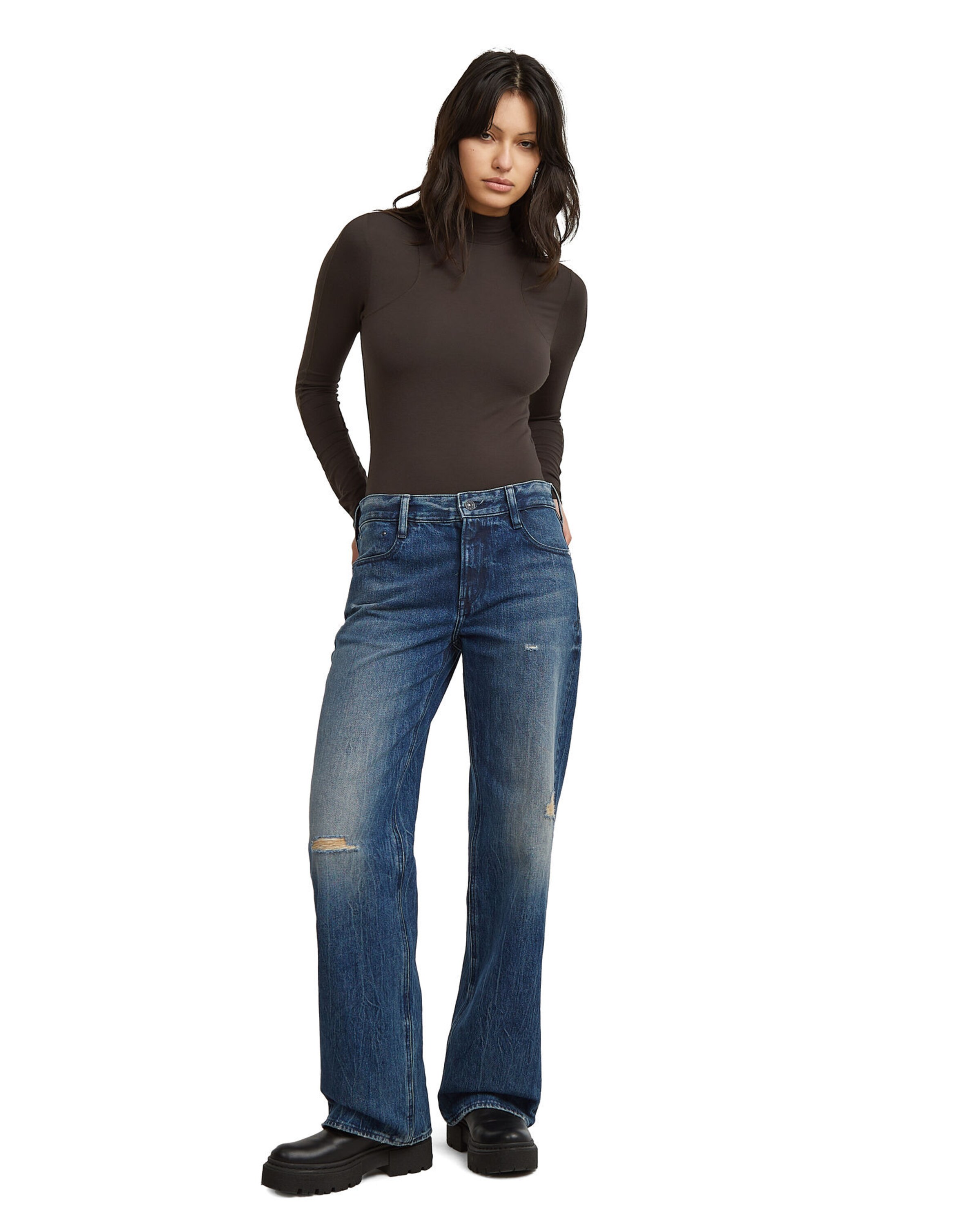 G-STAR Shirt body 'Slim Body' in Bruin