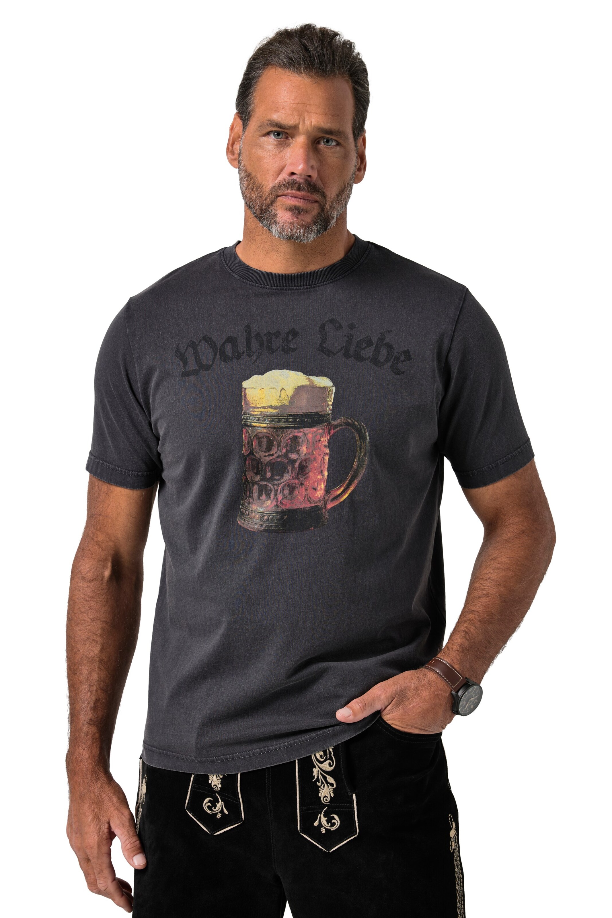 JP1880 Shirt in Grau: Vorderseite
