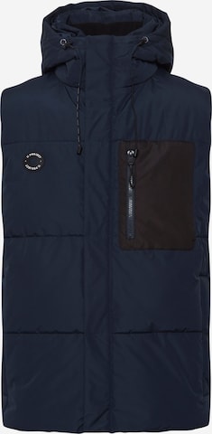 11 Project Bodywarmer in Blauw: voorkant