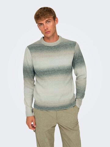 Only & Sons Sweater 'ONSTimber' in Grey