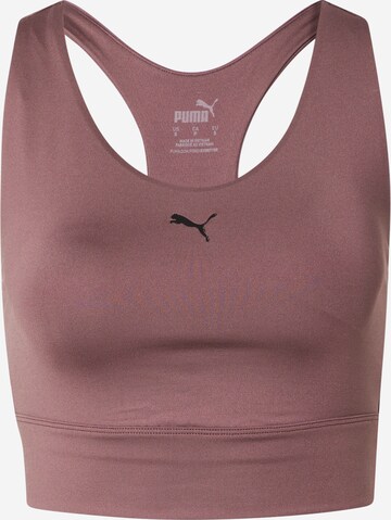 PUMA Bustier Sport-BH in Lila: predná strana